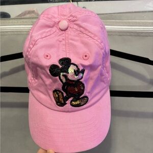 Disney Parks Pink Mickey Sequin Hat